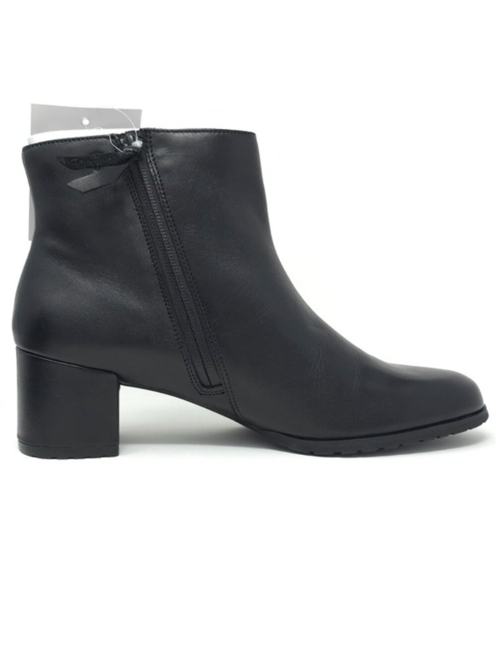 Naturalizer Bay Waterproof Heeled Ankle Boot Black Leather 11 M - Picture 4 of 14